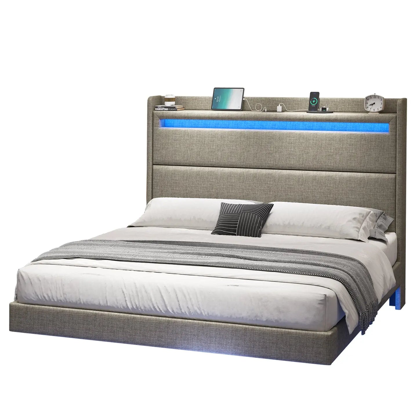 Borgia Full Bed Frame Khaki