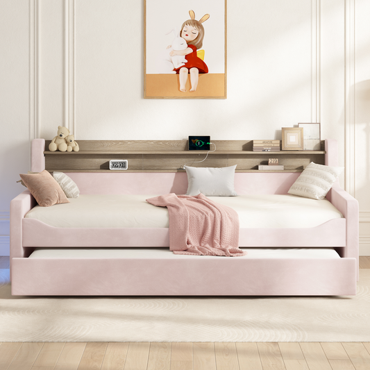 Bouff Bed Frame - Pink