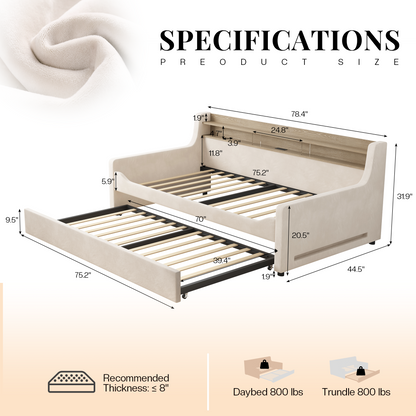 Bouff Bed Frame - Cream