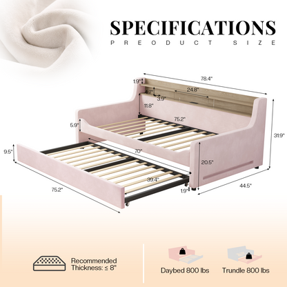 Bouff Bed Frame - Pink
