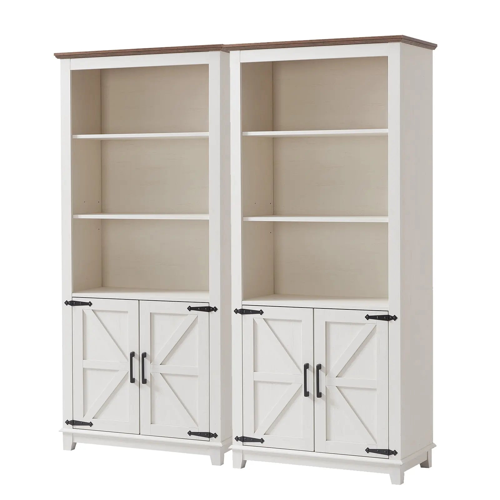Distressed white bookshelf online