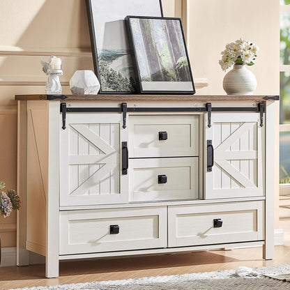 Farmhouse Bedroom Set with Storage Amerlife Antique White