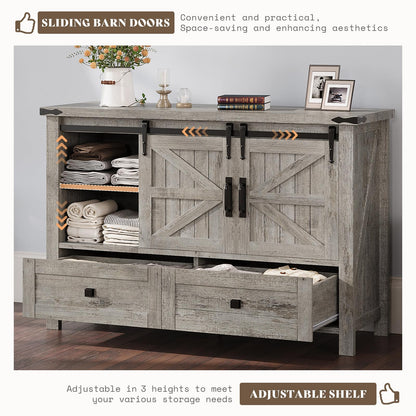 Marlowe Farmhouse Dresser Set Amerlife Light Rustic Oak
