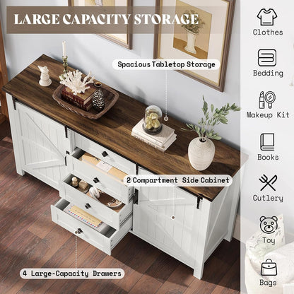 Farmhouse Bedroom Set with Storage Amerlife  Bedroom Furniture Sets Distressed White