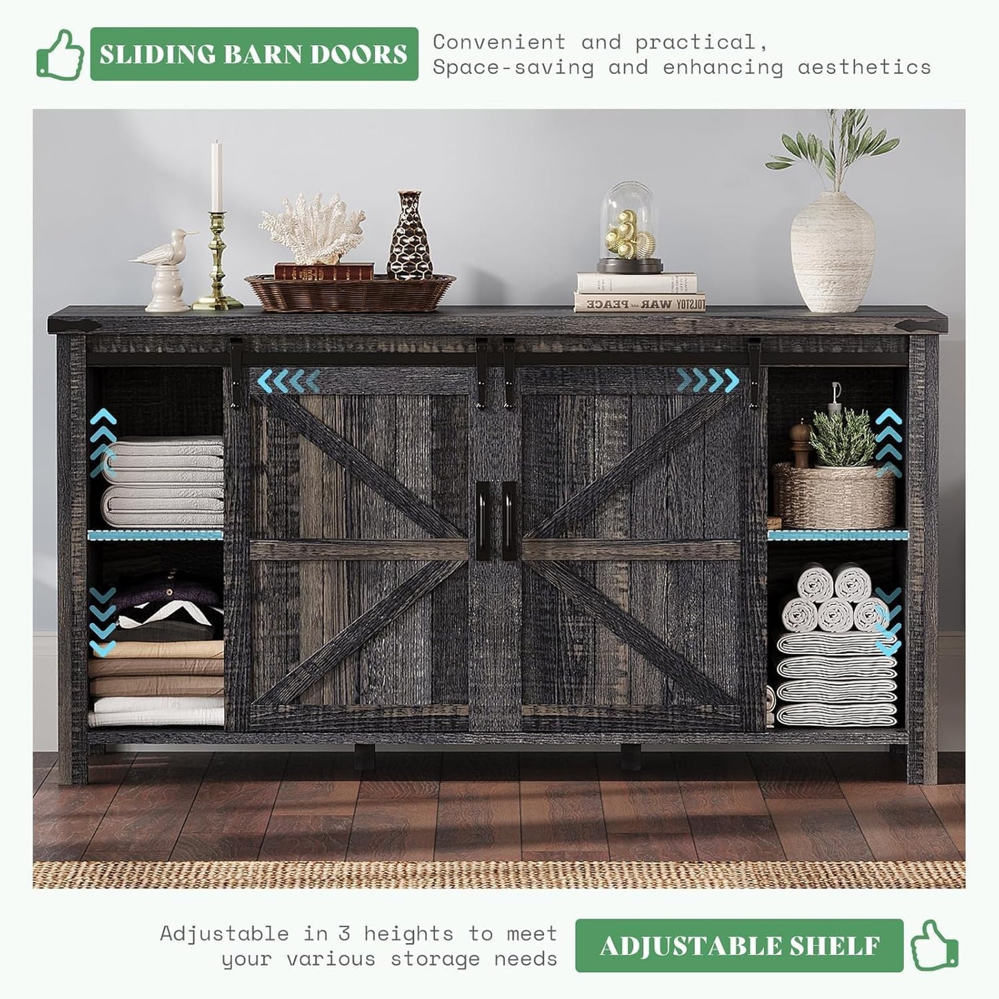 Farmhouse Bedroom Set with Storage Amerlife  Bedroom Furniture Sets Black Oak