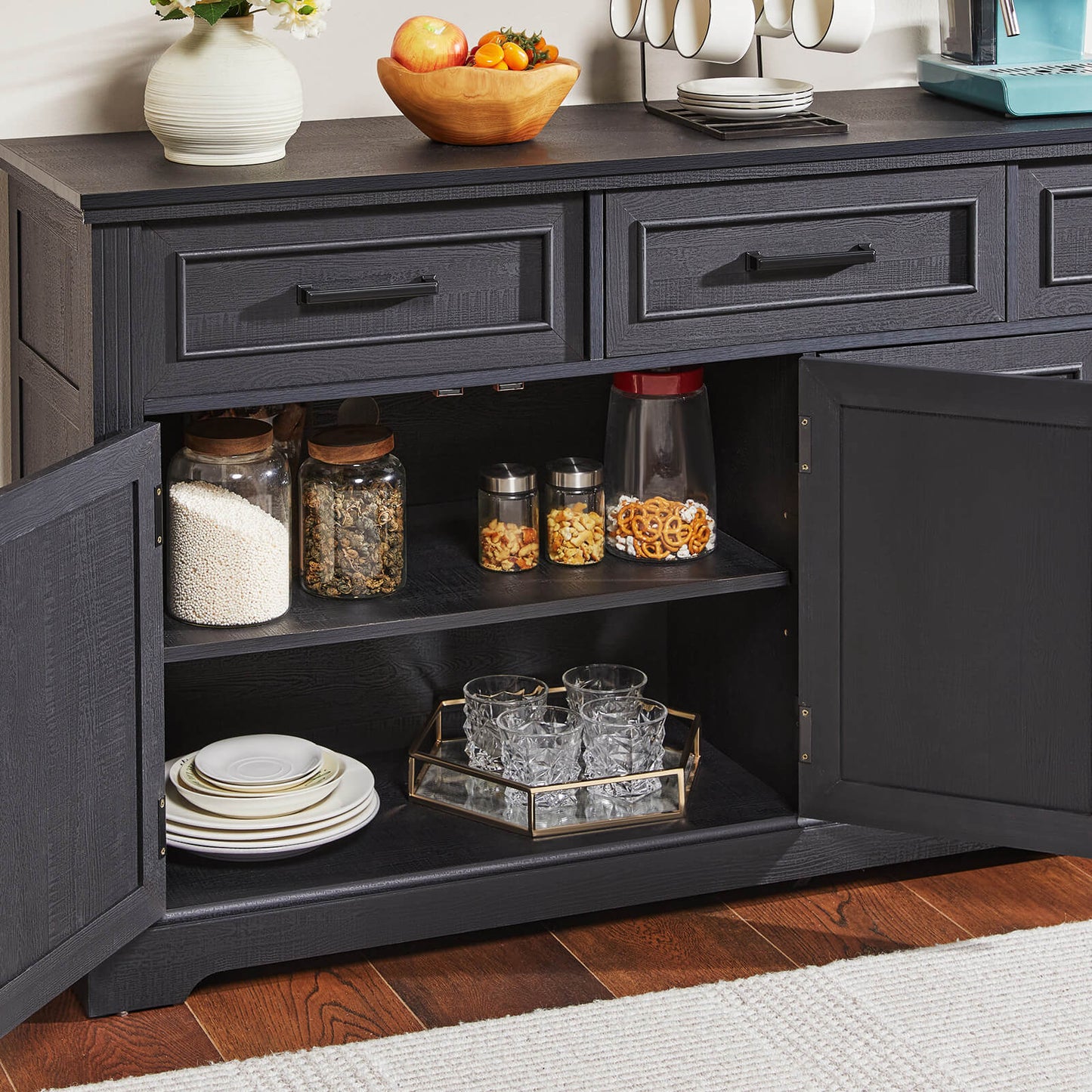 CBS102 Leicester Sideboard Black