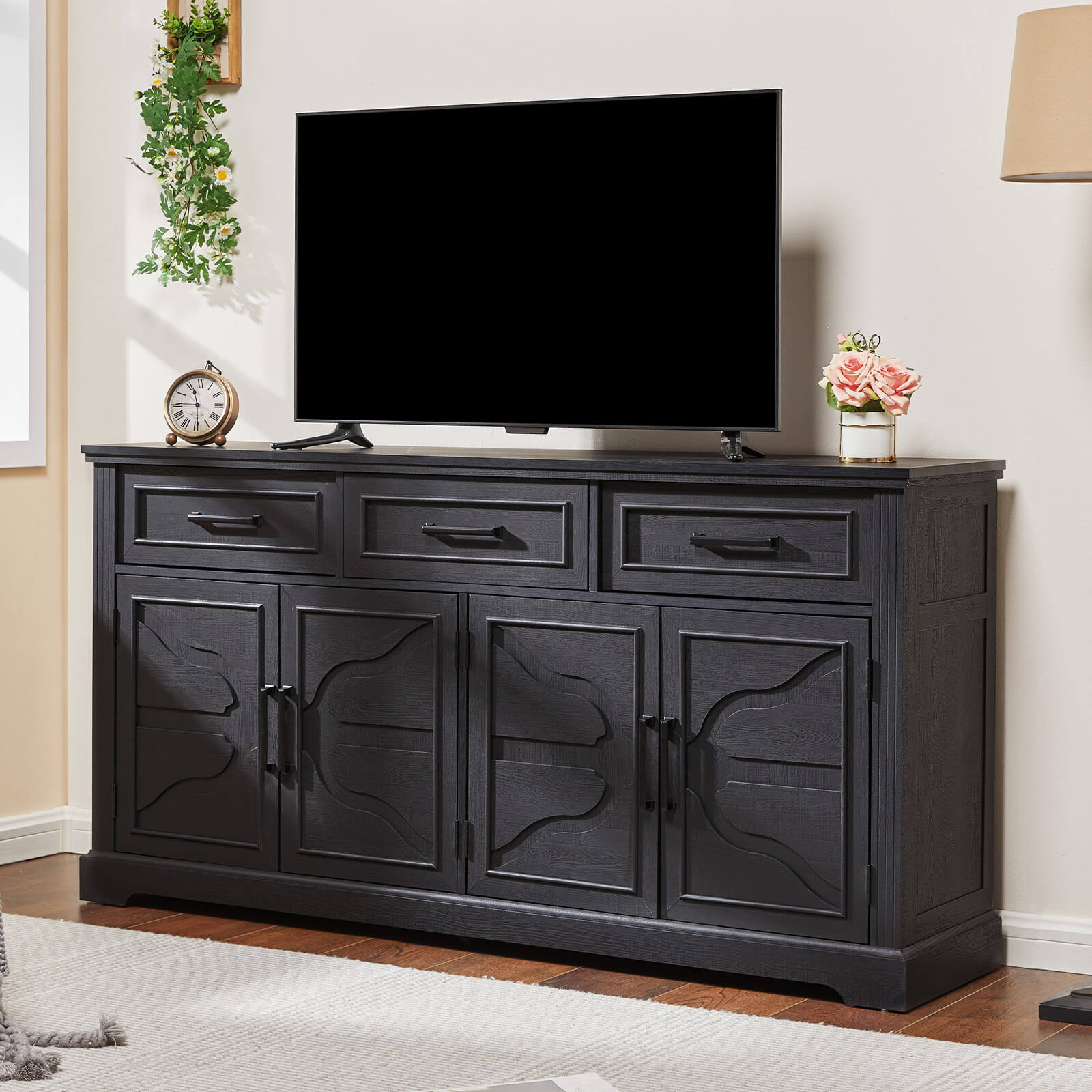 CBS102 Leicester Sideboard Black