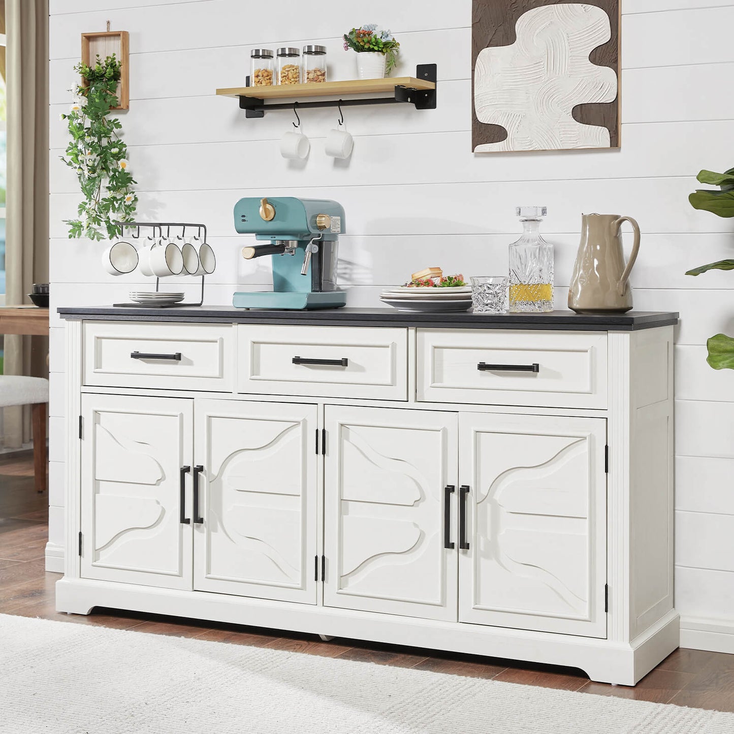 CBS102 Leicester Sideboard White