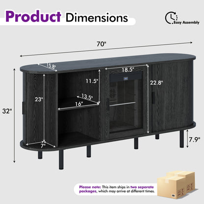 Roll Coffee Bar Cabinet
