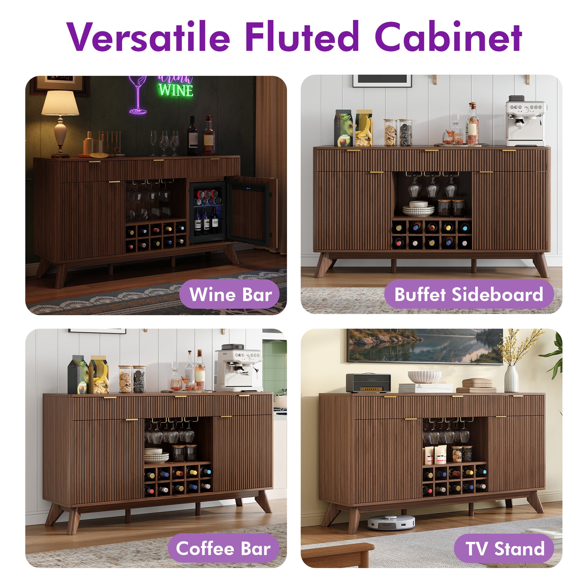 Form Wine Cabinet with Fridge Grey
