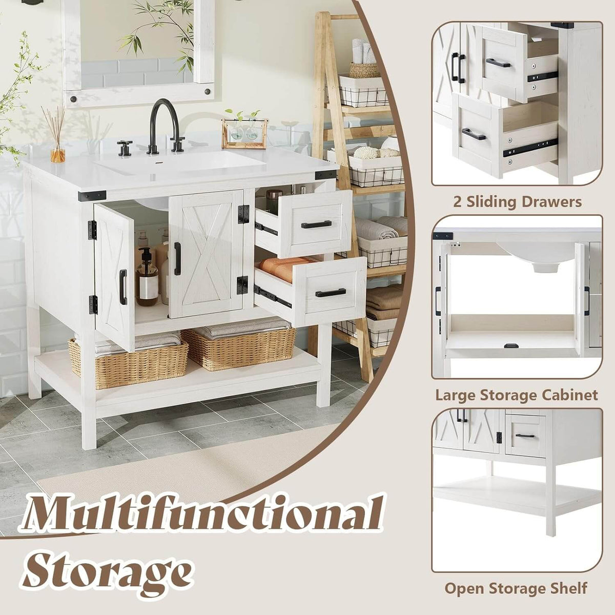Calverton Antique White 36”