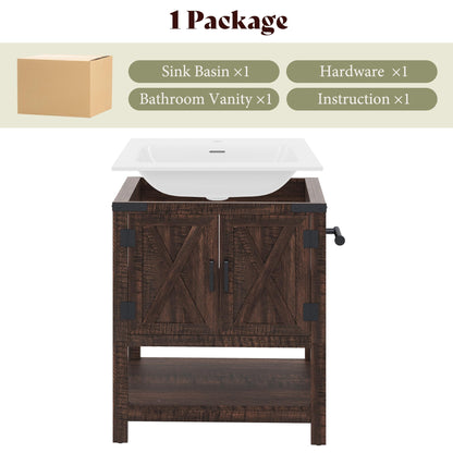 Calverton Rustic Brown 30”