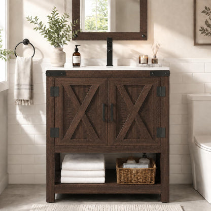 Calverton Rustic Brown 30”