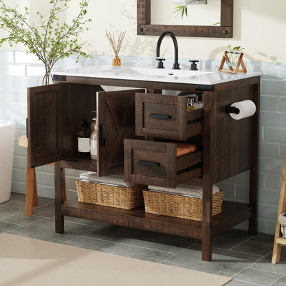 Calverton Rustic Brown 36”