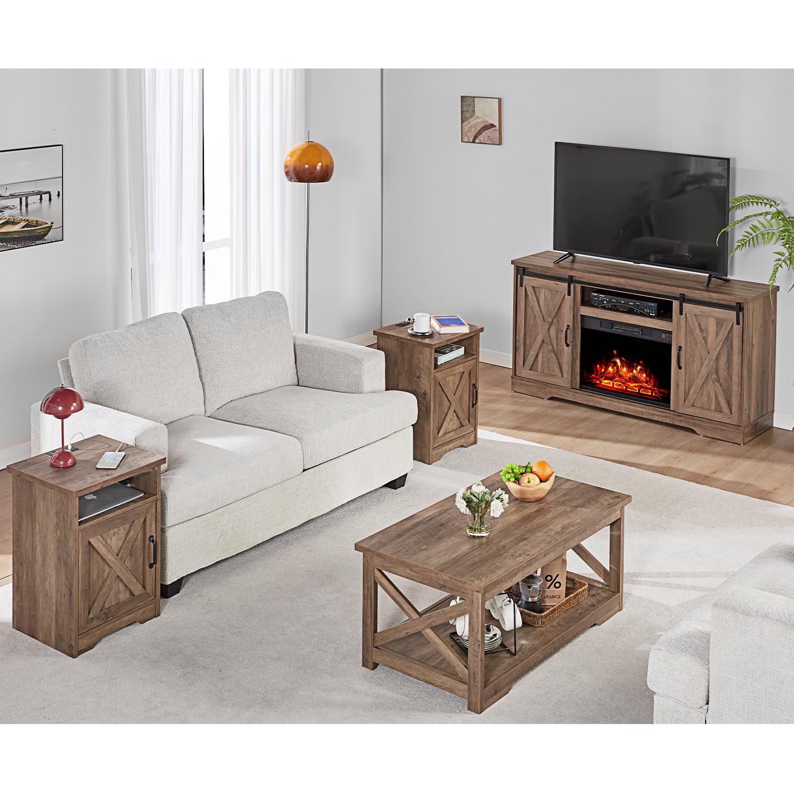 Renner Farmhouse 5-Piece Table Set