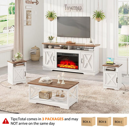 Whicket Farmhouse 5-Piece Living Room Set Amerlife
