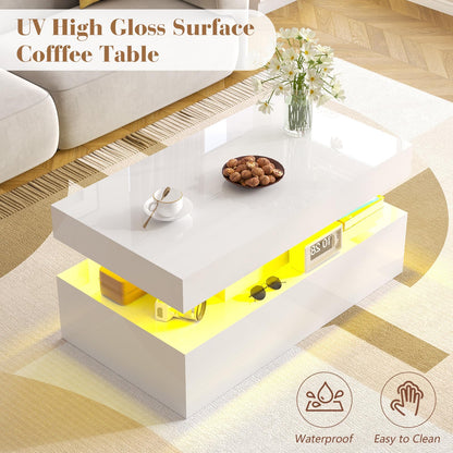 Sheer Modern 5-Piece Living Room Table Set White