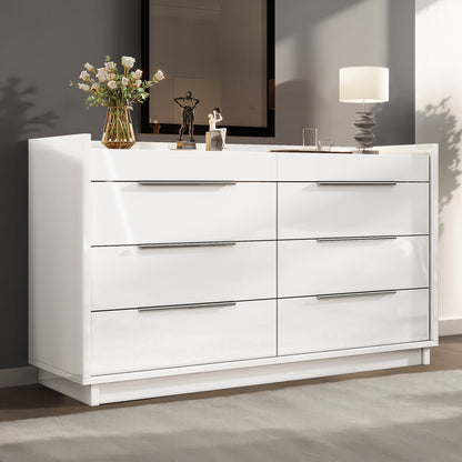 Kino 8-Drawers Dresser Amerlife White