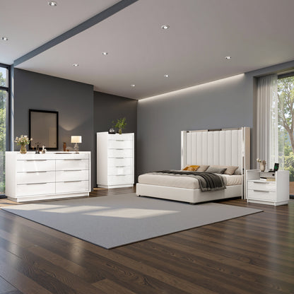 Kino 8-Drawers Dresser Amerlife White