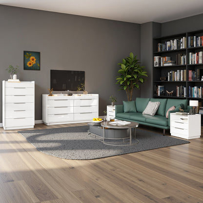 Kino 8-Drawers Dresser Amerlife White