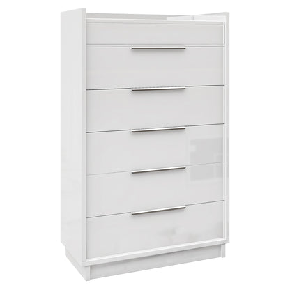 Kino 5-Drawers Dresser Amerlife White