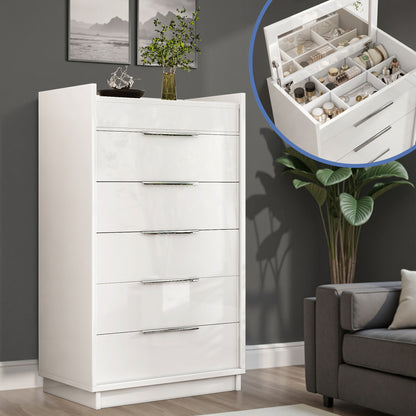Kino 5-Drawers Dresser Amerlife White