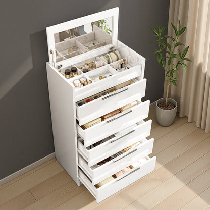 Kino 5-Drawers Dresser Amerlife White