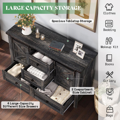 Marlowe Farmhouse Storage Set Amerlife Black Oak