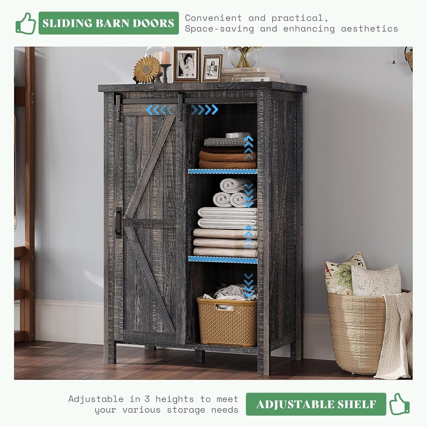 Marlowe 5-Drawer Dresser Black Oak