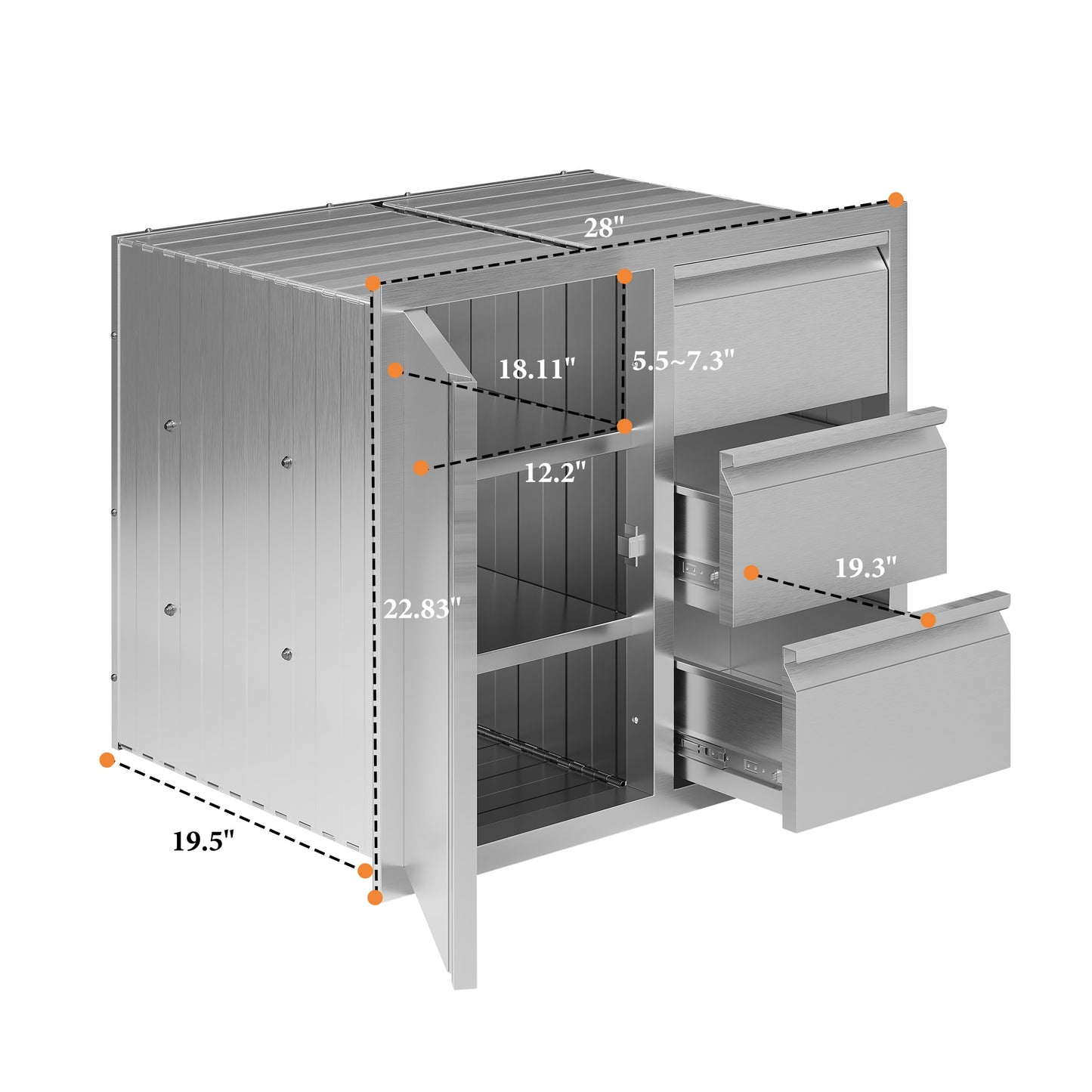 Outdoor Kitchen Access Drawers Amerlife