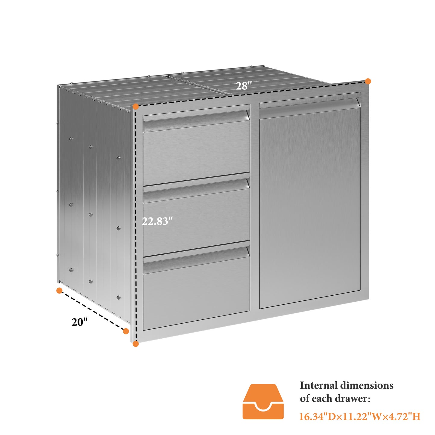 Outdoor Kitchen Access Drawers Amerlife
