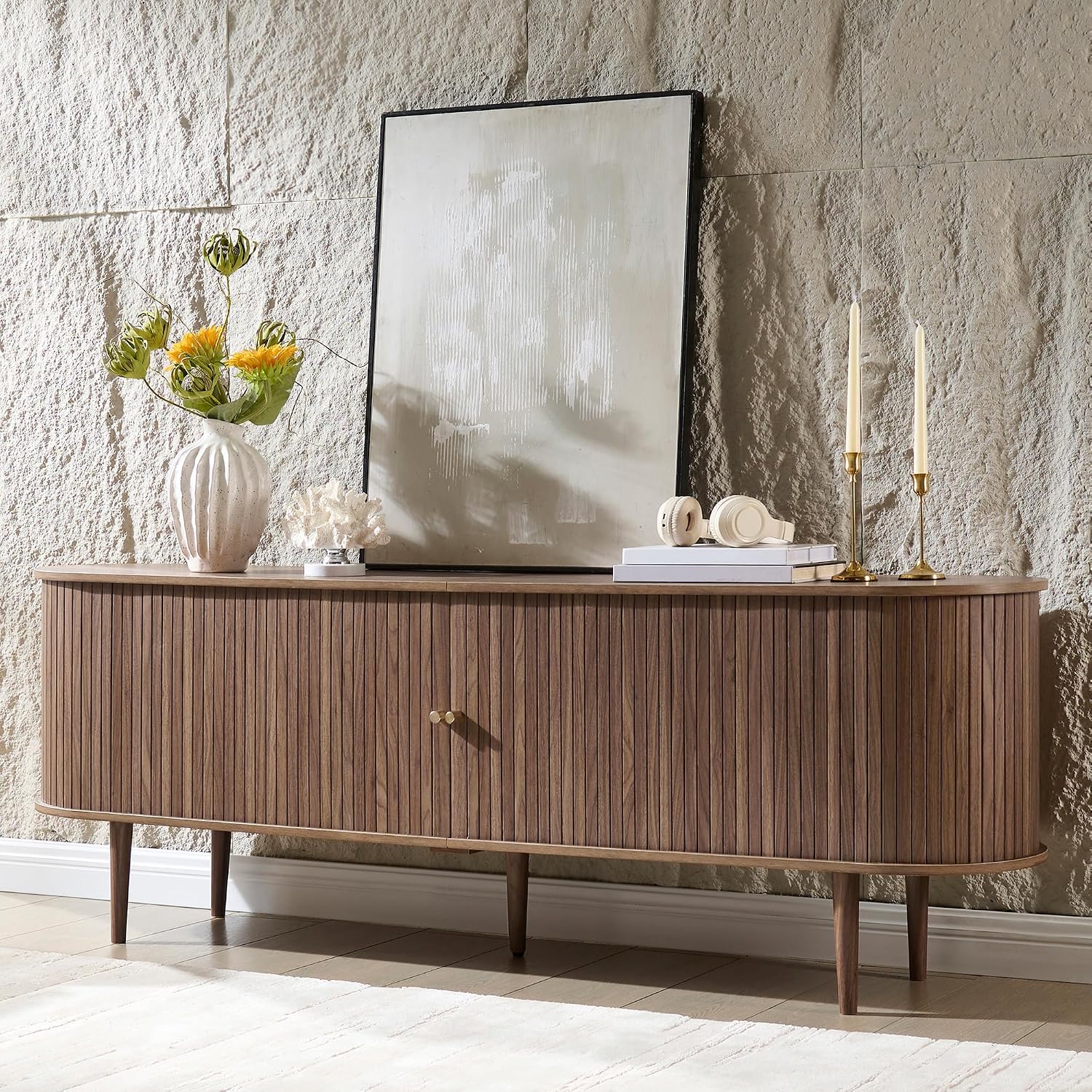 Briar 70" Mid Century TV Stand - Walnut