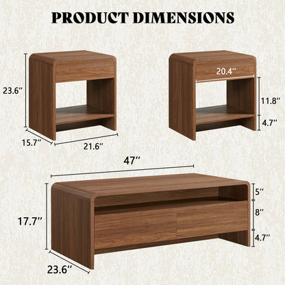 Contemporary Living Room Furniture Set Amerlife Brown