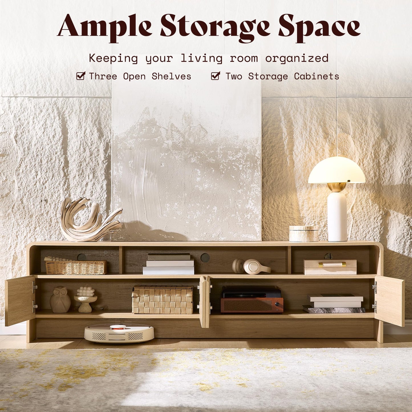 Flat Contemporary Living Room Furniture Set Amerlife Natural Oak