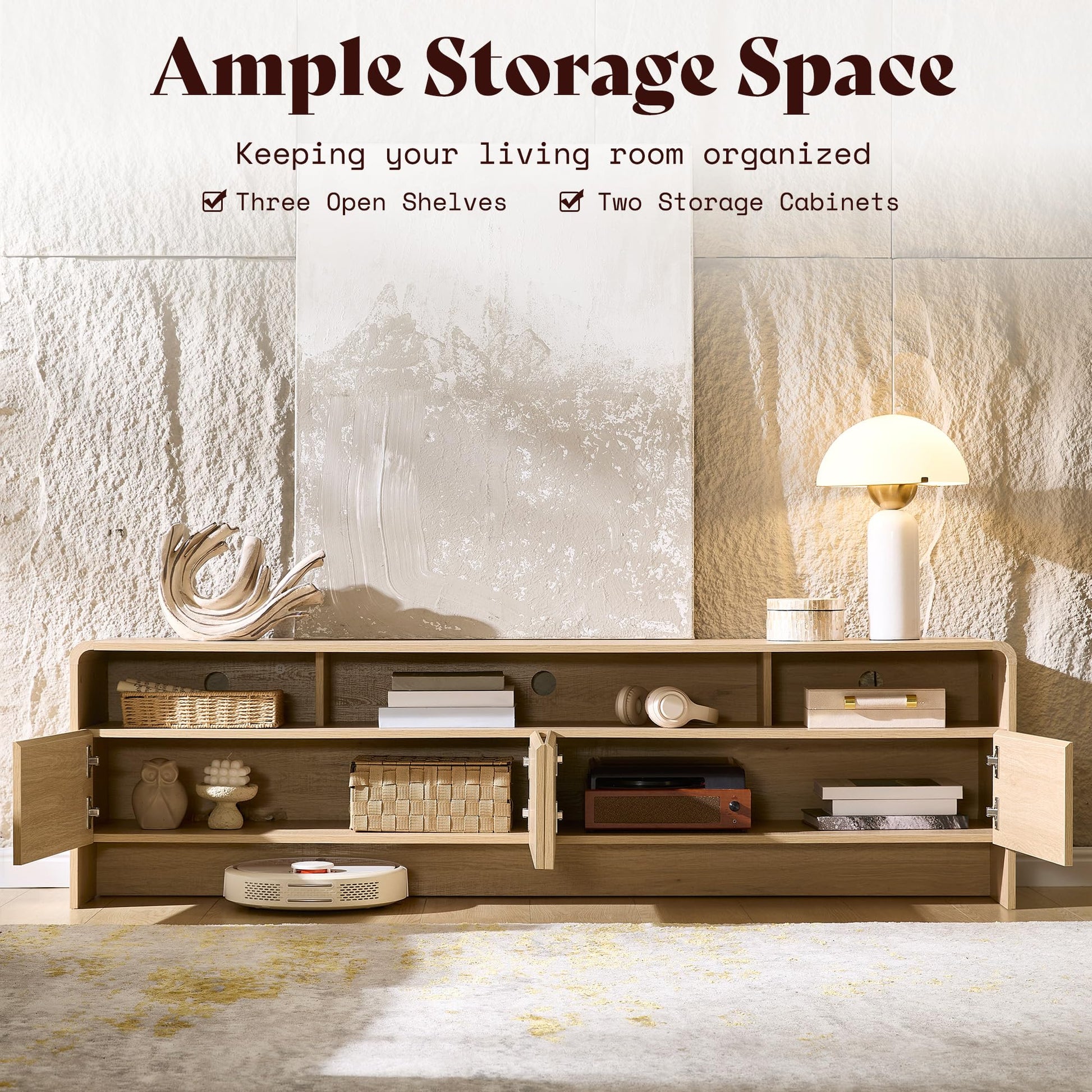 Flat Contemporary Living Room Furniture Set Amerlife Natural Oak