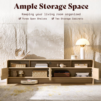 Flat Contemporary Living Room Furniture Set Amerlife Natural Oak
