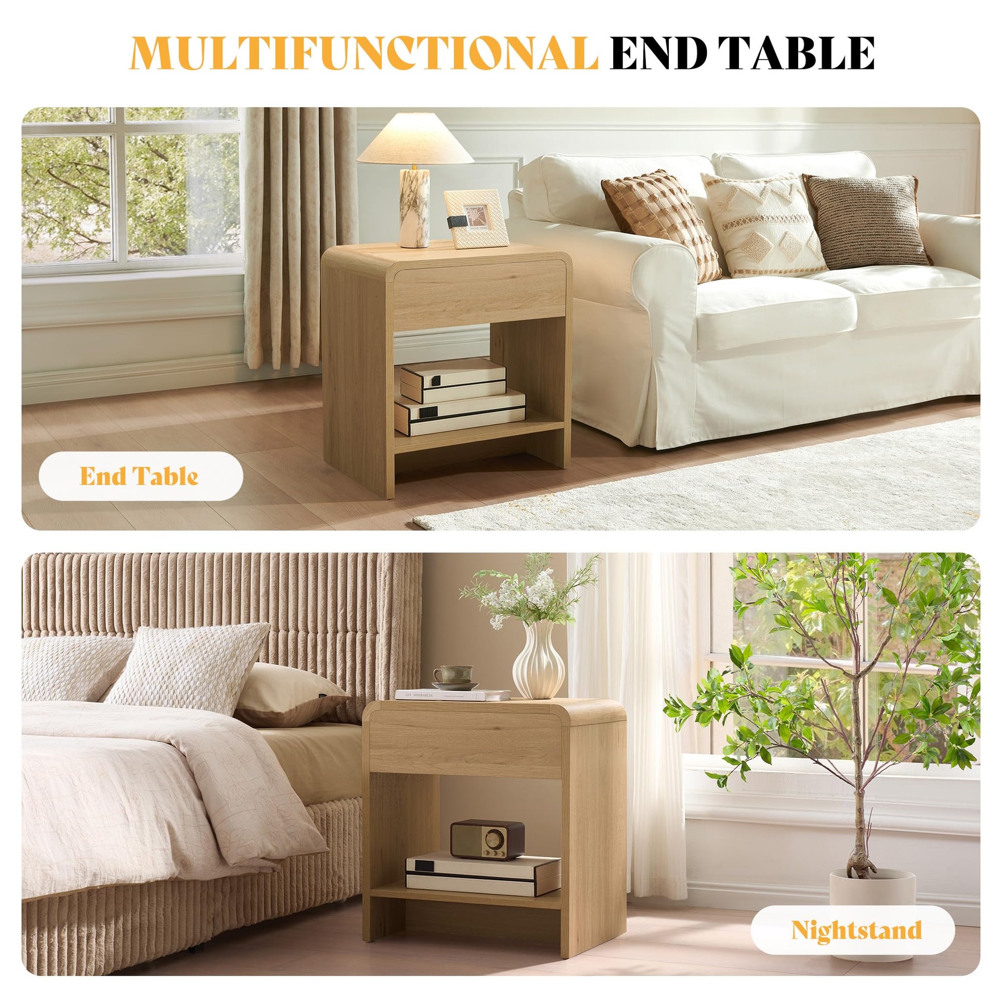 Flat Contemporary Living Room Furniture Set Amerlife Natural Oak