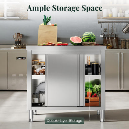 Stainless Steel Work Cabinet Amerlife 