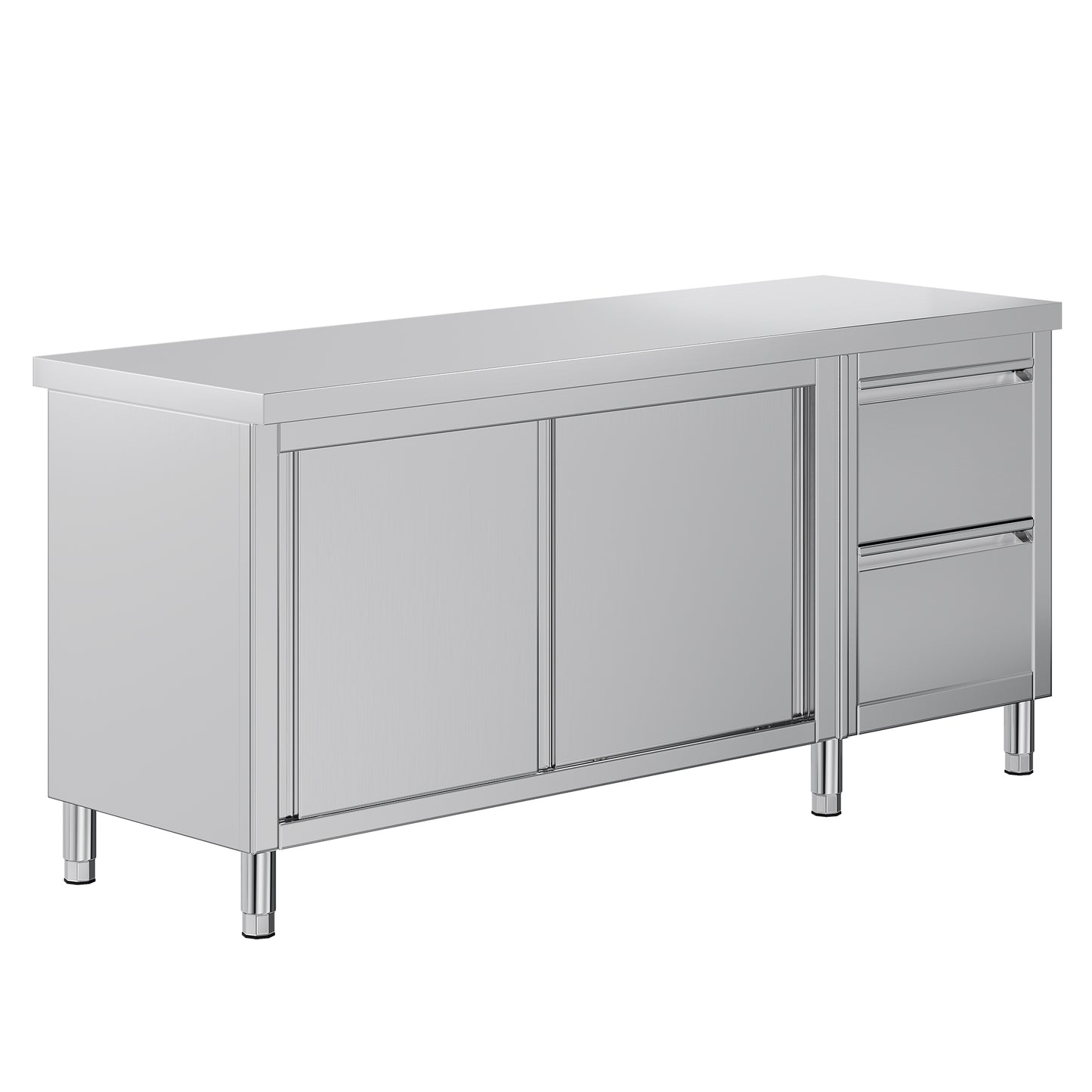 Stainless Steel Work Cabinet Amerlife 72" x 24" x 33.5"