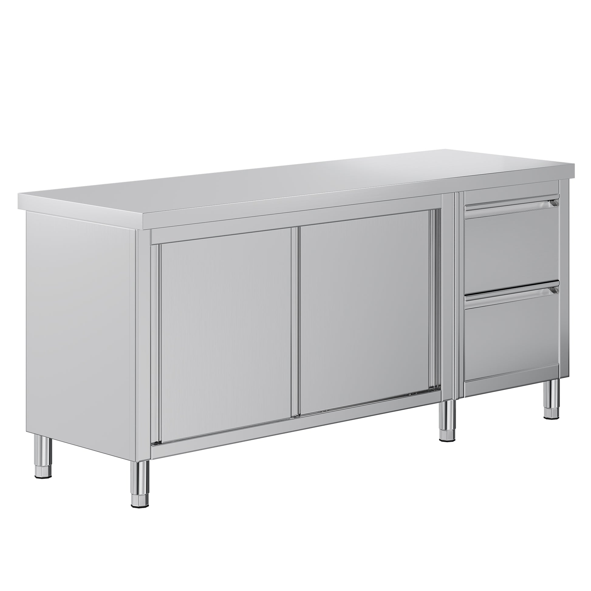 Stainless Steel Work Cabinet Amerlife 72" x 24" x 33.5"