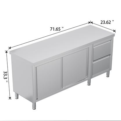 Stainless Steel Work Cabinet Amerlife 