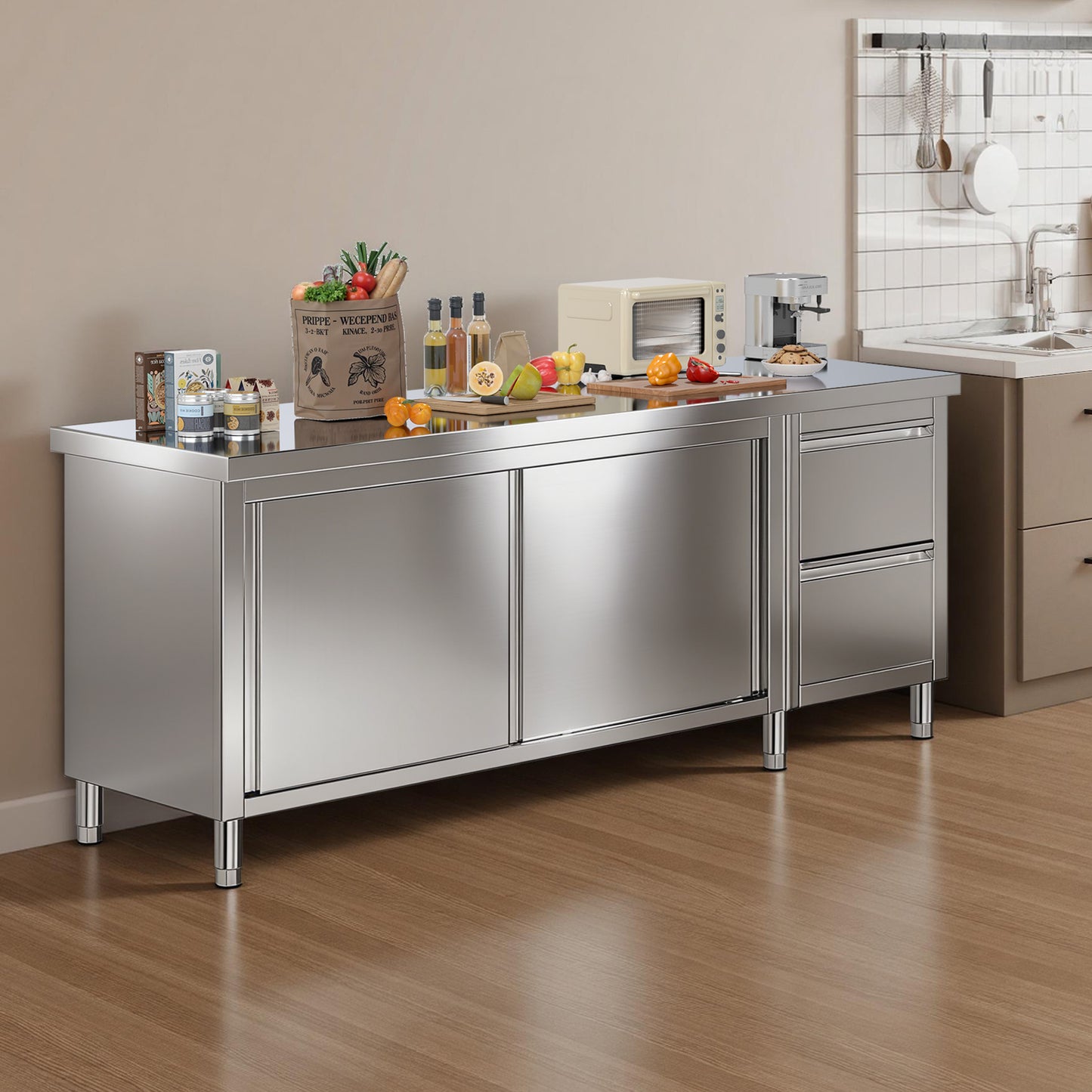 Stainless Steel Work Cabinet Amerlife 