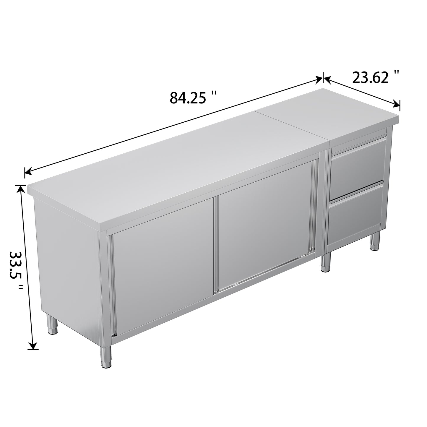 Stainless Steel Work Cabinet Amerlife 