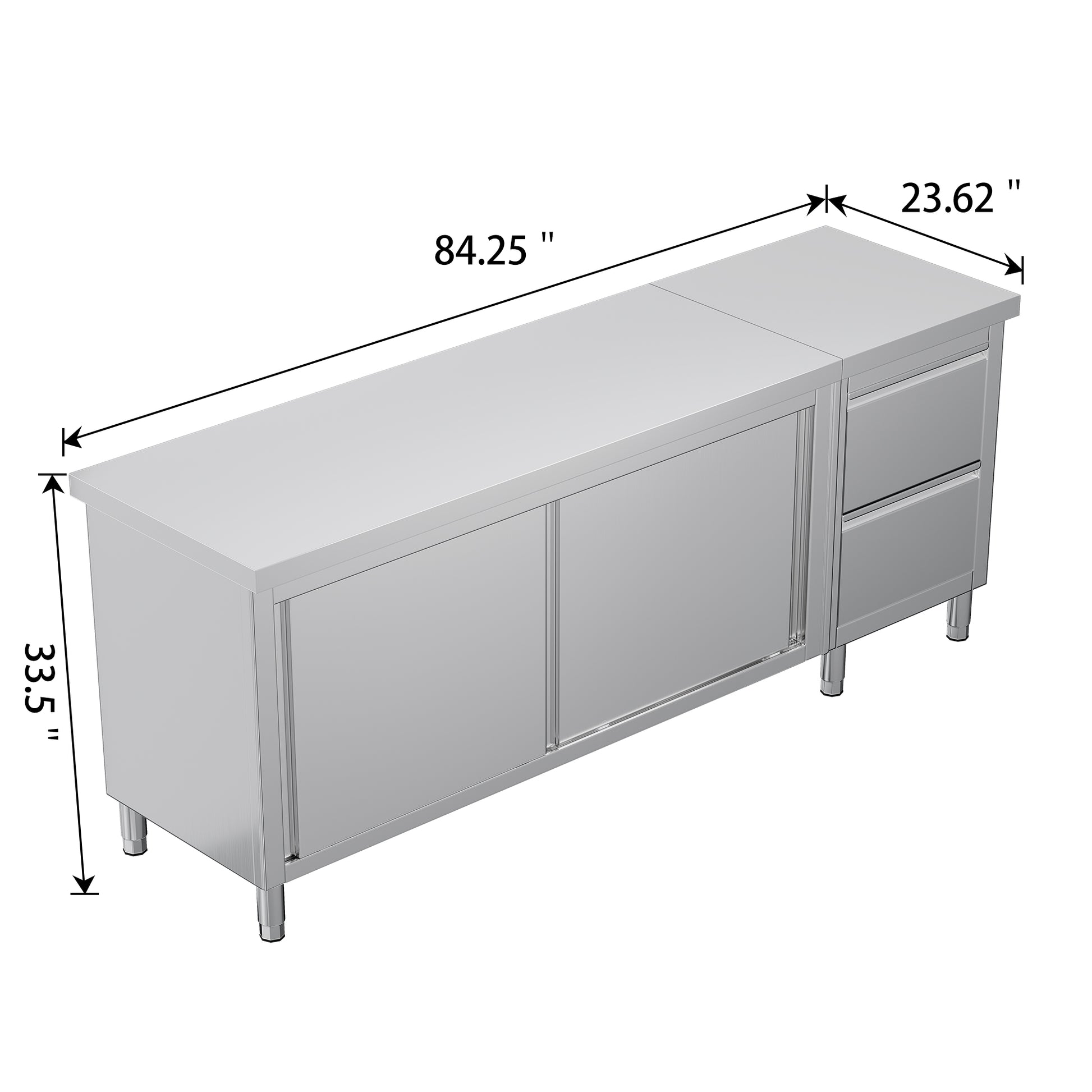 Stainless Steel Work Cabinet Amerlife 