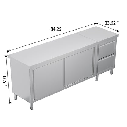 Stainless Steel Work Cabinet Amerlife 