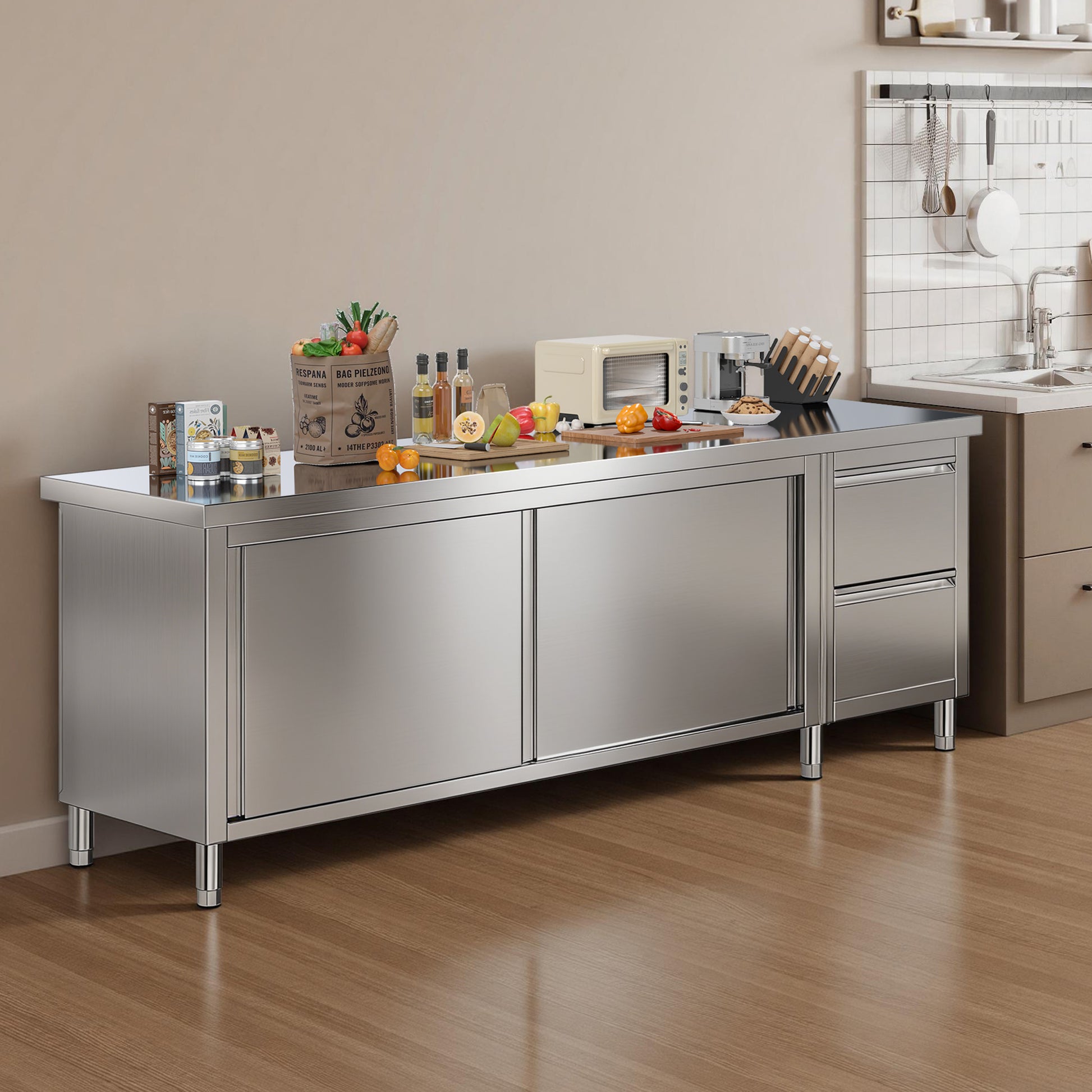 Stainless Steel Work Cabinet Amerlife 