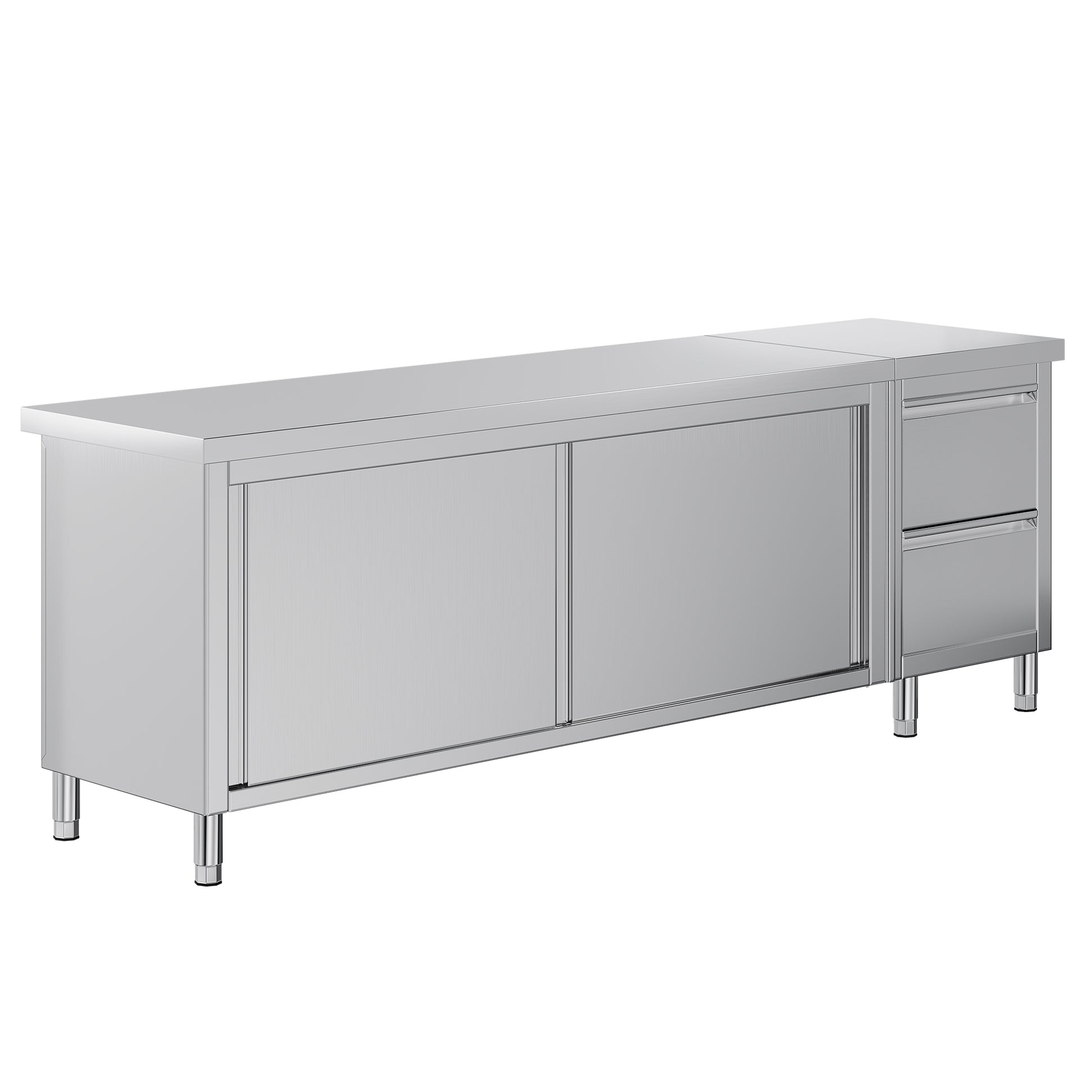 Stainless Steel Work Cabinet Amerlife 96" x 24" x 33.5"