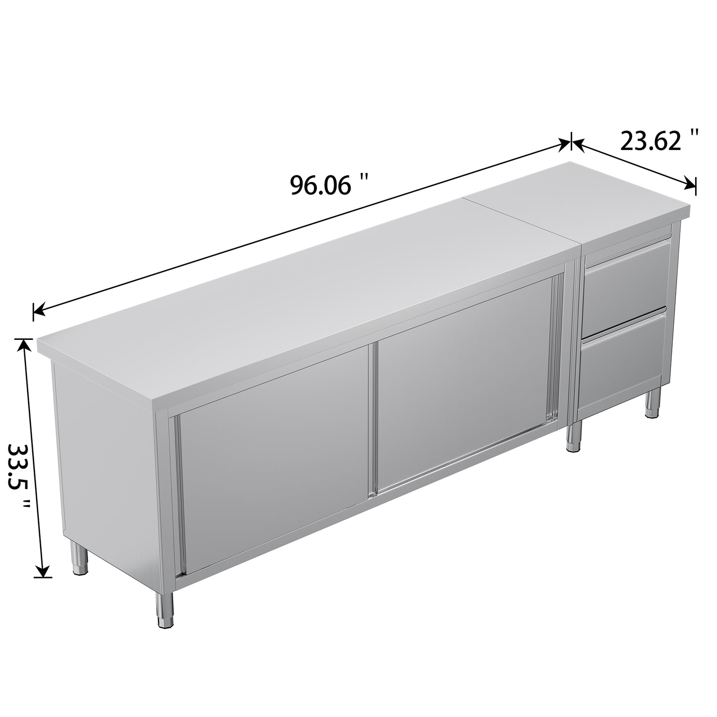 Stainless Steel Work Cabinet Amerlife 