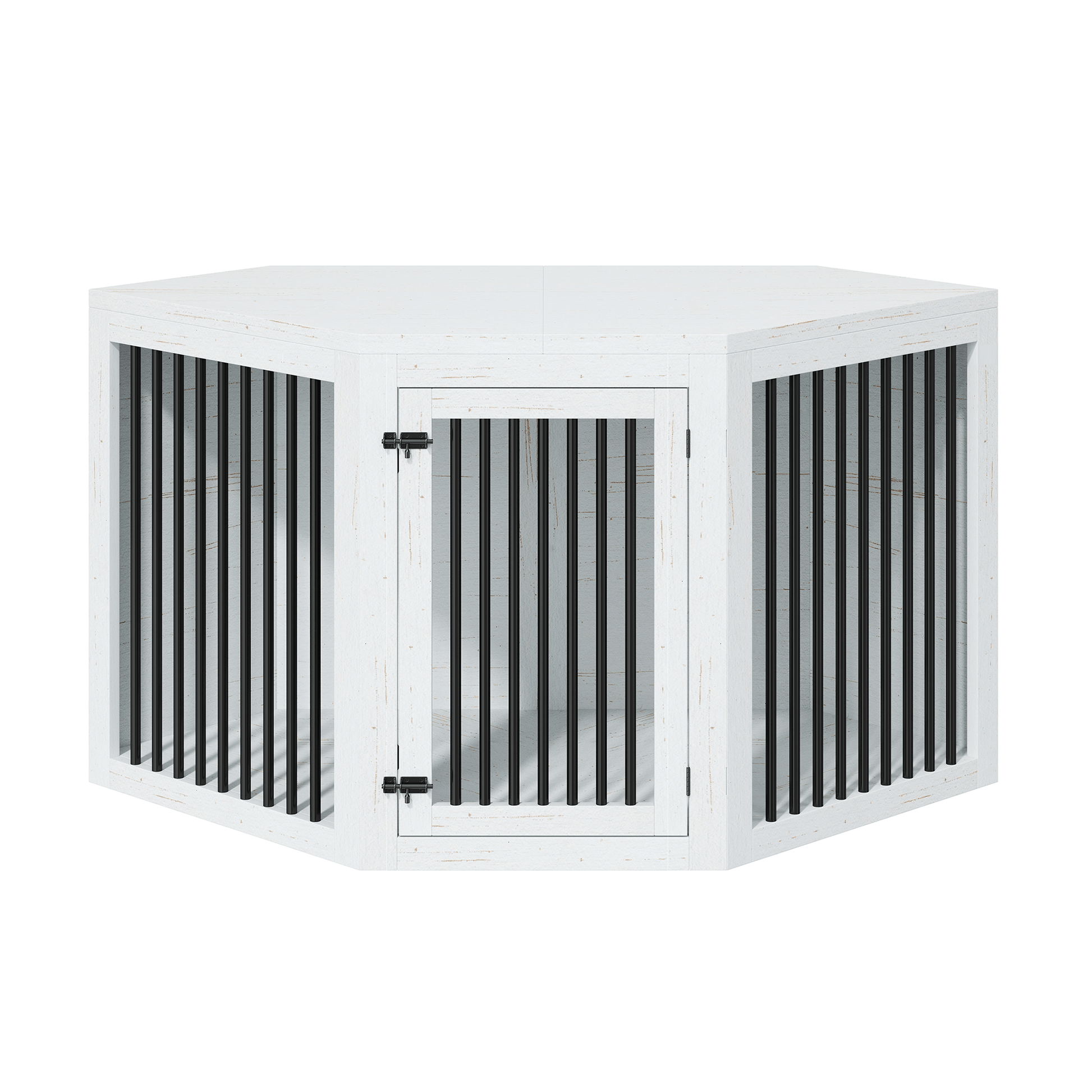Quadro 3-in-1 Corner Dog Crate Amerlife Corner (53") / White