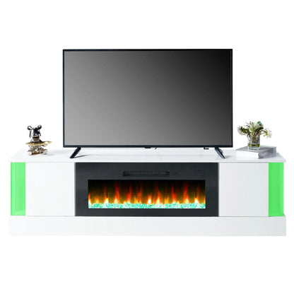 Callisto70FireplaceTVStand white